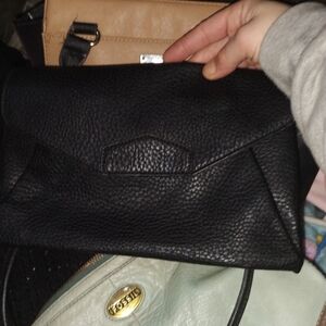 Moda Luxe Black Textured Clutch